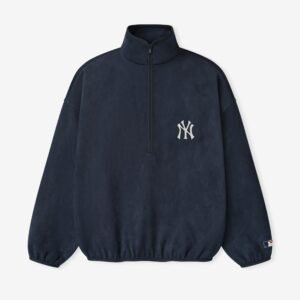 Yankees Suede Fleece Modern Half Zip