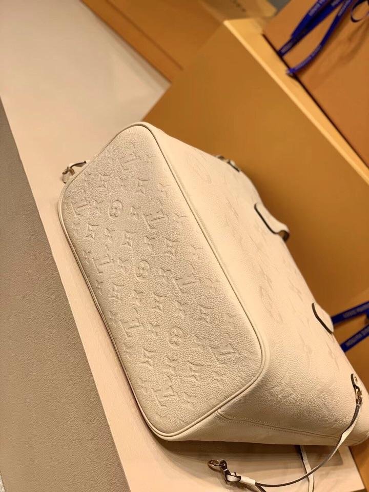 NEVERFULL MM 32 CREAM EMBOSSED COWHIDE LEATHER - Image 3