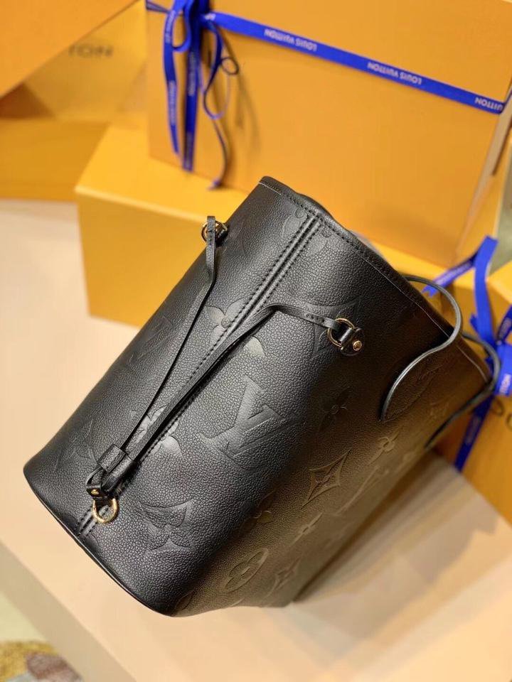 NEVERFULL MM 32 BLACK EMBOSSED COWHIDE LEATHER - Image 5