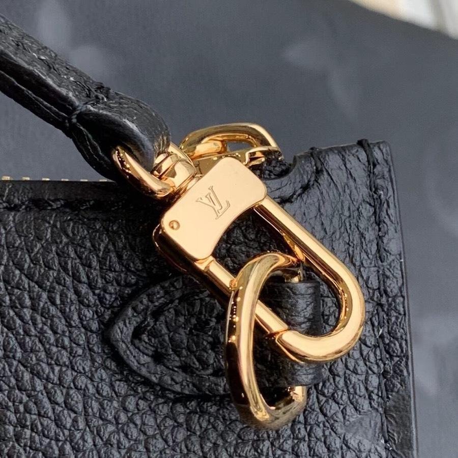 NEVERFULL MM 32 BLACK EMBOSSED COWHIDE LEATHER - Image 4