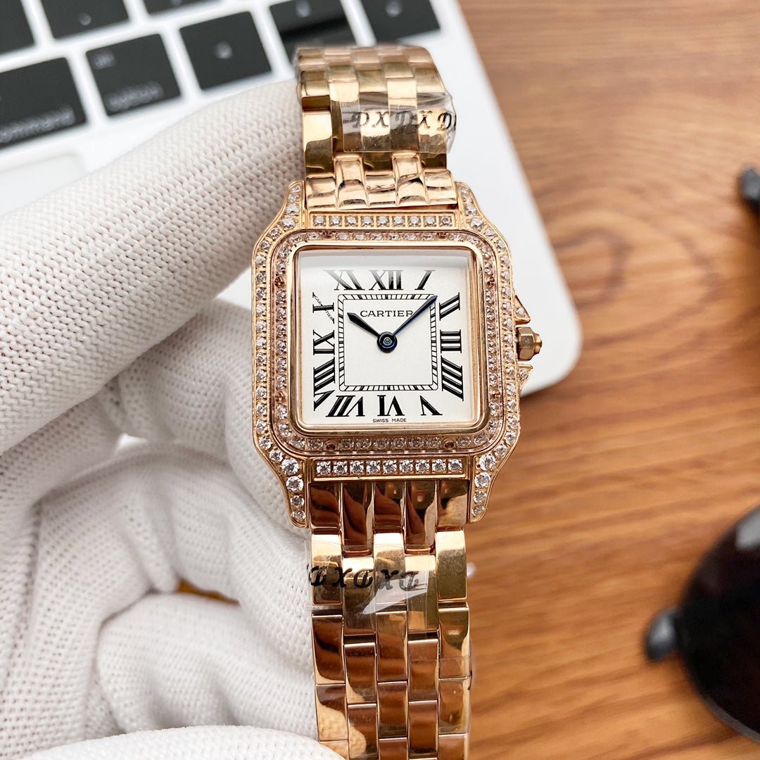 PANTHERE DE CARTIE ROSE GOLD DIAMOND BEZEL - Image 4
