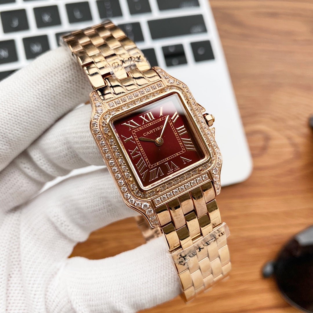 PANTHERE DE CARTIE ROSE GOLD DIAMOND BEZEL - Image 5