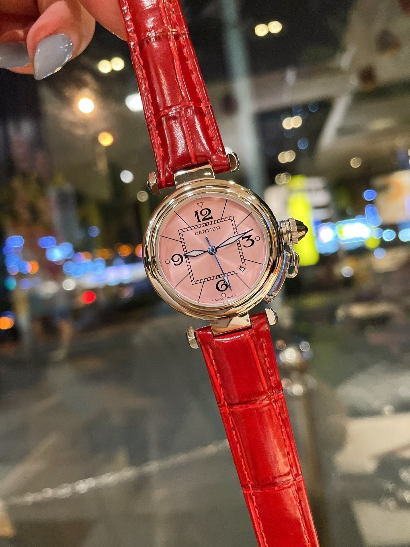 PASHA DE CARTIER 35MM QUARTZ PINK DIAL - Image 3