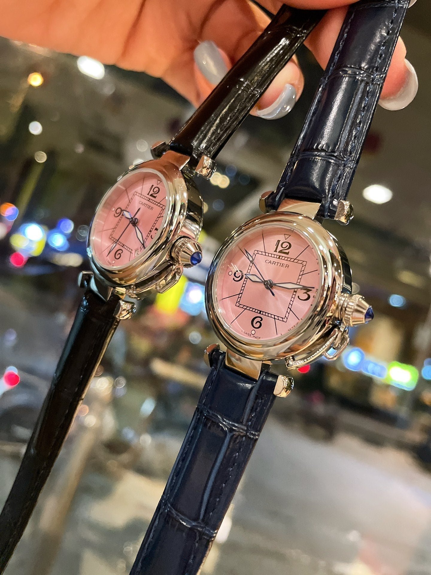 PASHA DE CARTIER 35MM QUARTZ PINK DIAL - Image 9