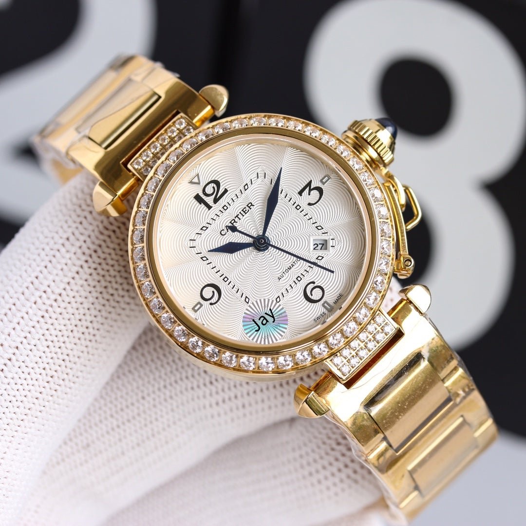 PASHA DE CARTIER 32MM AUTOMATIC GOLD CASE - Image 4