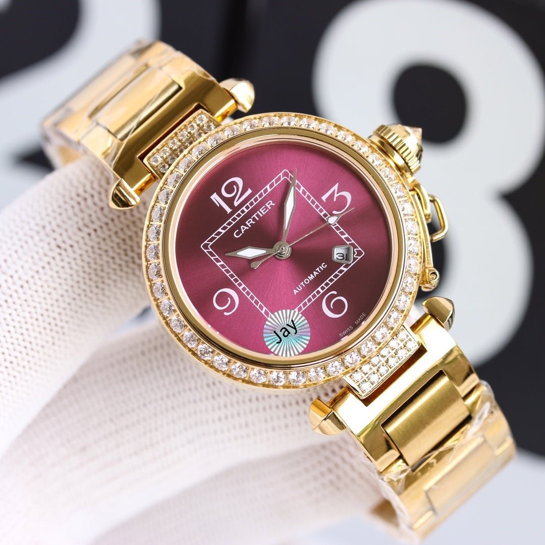 PASHA DE CARTIER 32MM AUTOMATIC GOLD CASE - Image 6