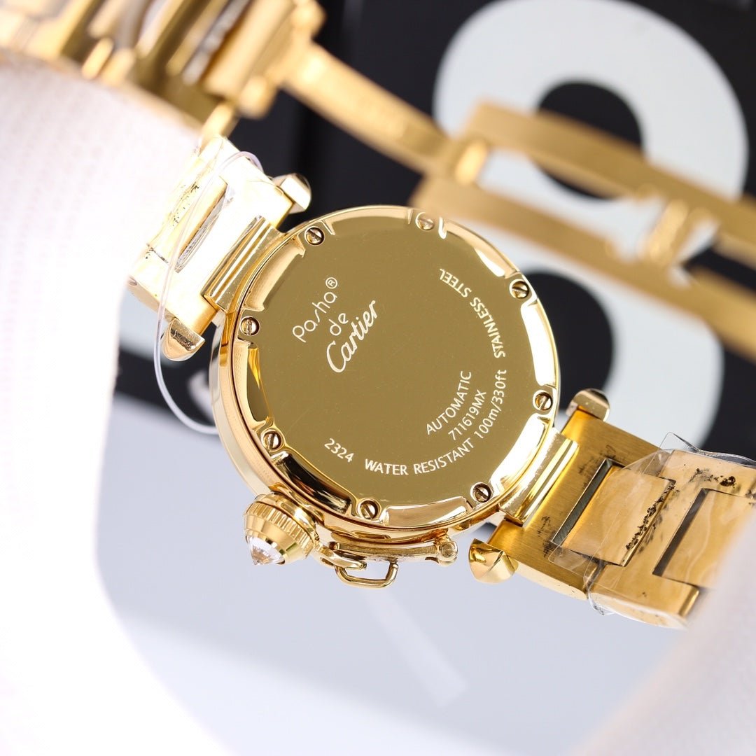 PASHA DE CARTIER 32MM AUTOMATIC GOLD CASE - Image 8