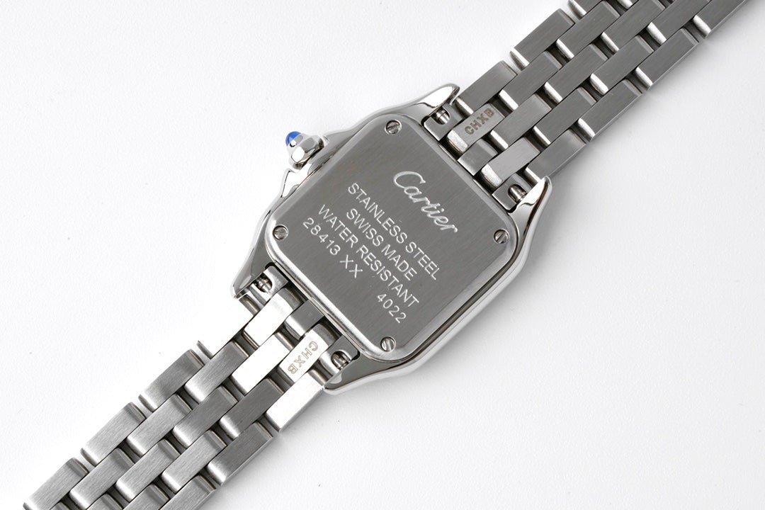PANTHERE DE CARTIE 22MM QUARTZ STEEL WHITE DIAL - Image 7