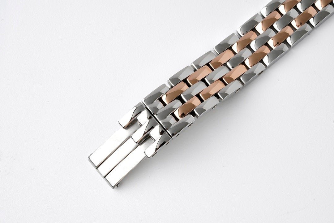 PANTHERE DE CARTIE 22MM QUARTZ ROSE GOLD STEEL WHITE DIAL - Image 8