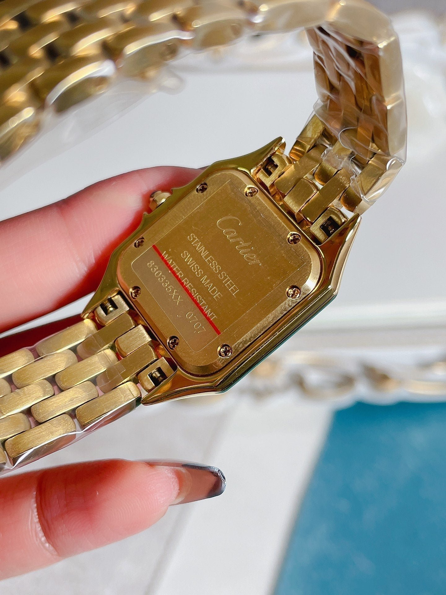 PANTHERE 27MM QUARTZ ROSE GOLD DIAMOND BEZEL - Image 7