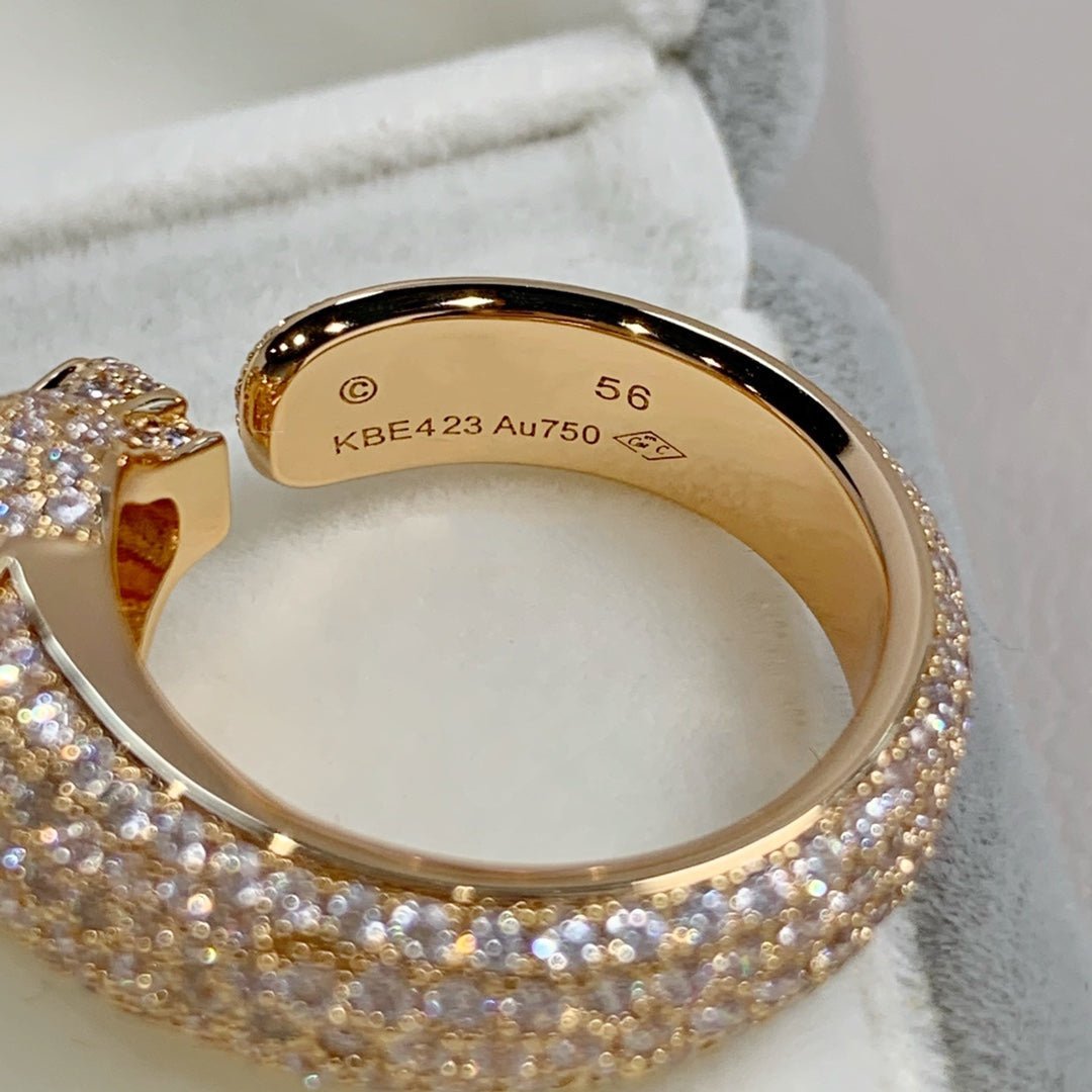 PANTHERE PINK GOLD DIAMOND RING - Image 5