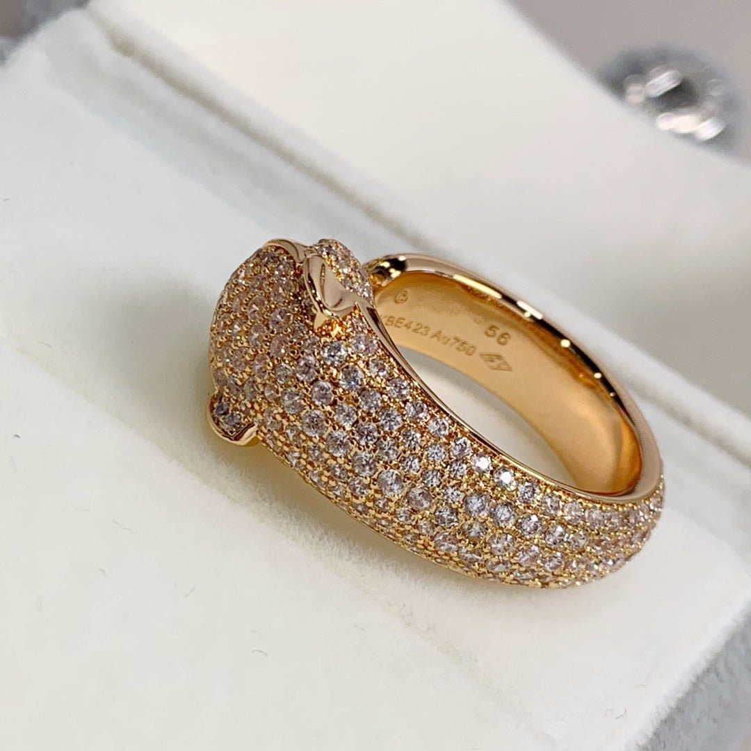 PANTHERE PINK GOLD DIAMOND RING - Image 6