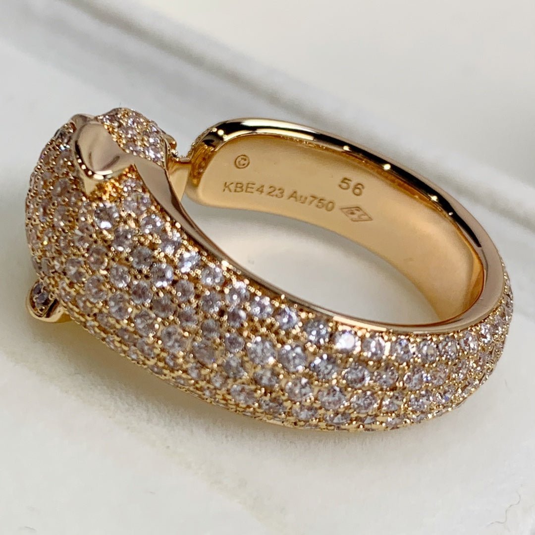 PANTHERE PINK GOLD DIAMOND RING - Image 7
