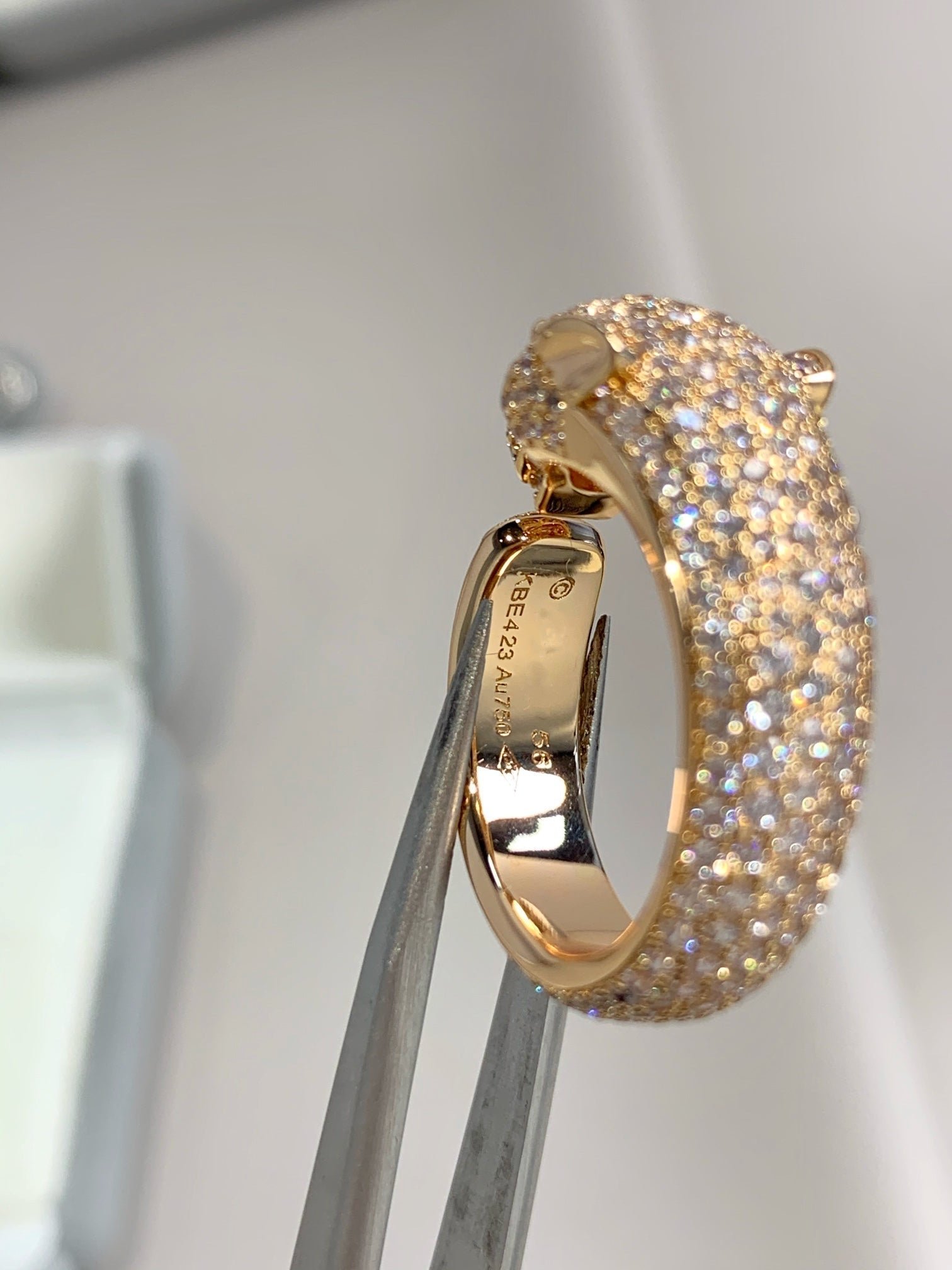 PANTHERE PINK GOLD DIAMOND RING - Image 3