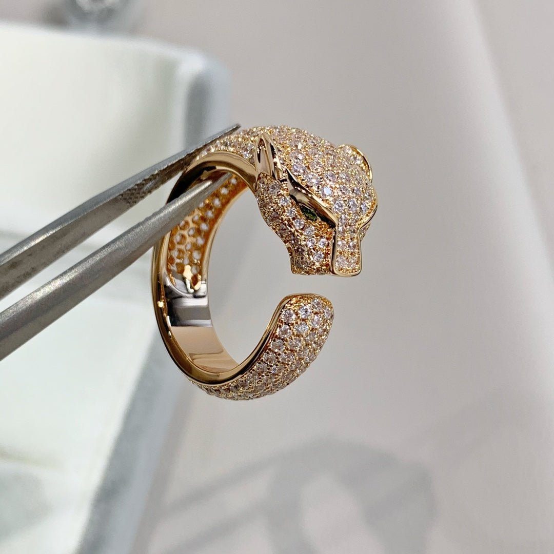 PANTHERE PINK GOLD DIAMOND RING - Image 9