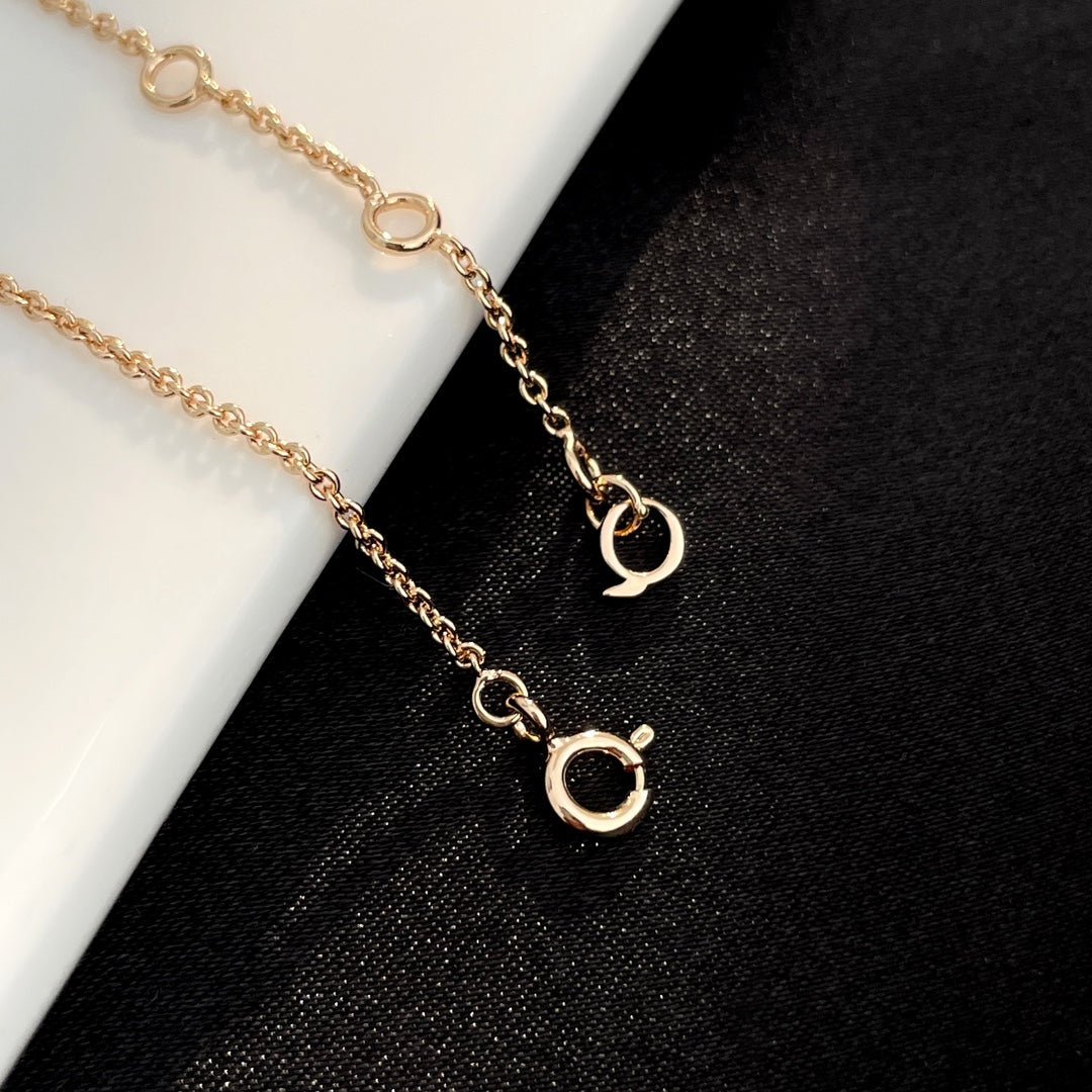 WULU 3 MOTIF DIAMOND PINK GOLD BRACELET - Image 8