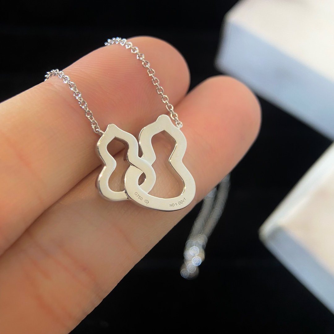 WULU DOUBLE DIAMOND SILVER NECKLACE - Image 3