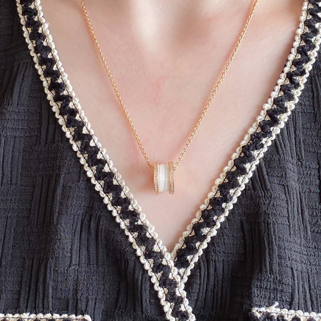 ZERO 1 DIAMOND CERAMIC NECKLACE - Image 3