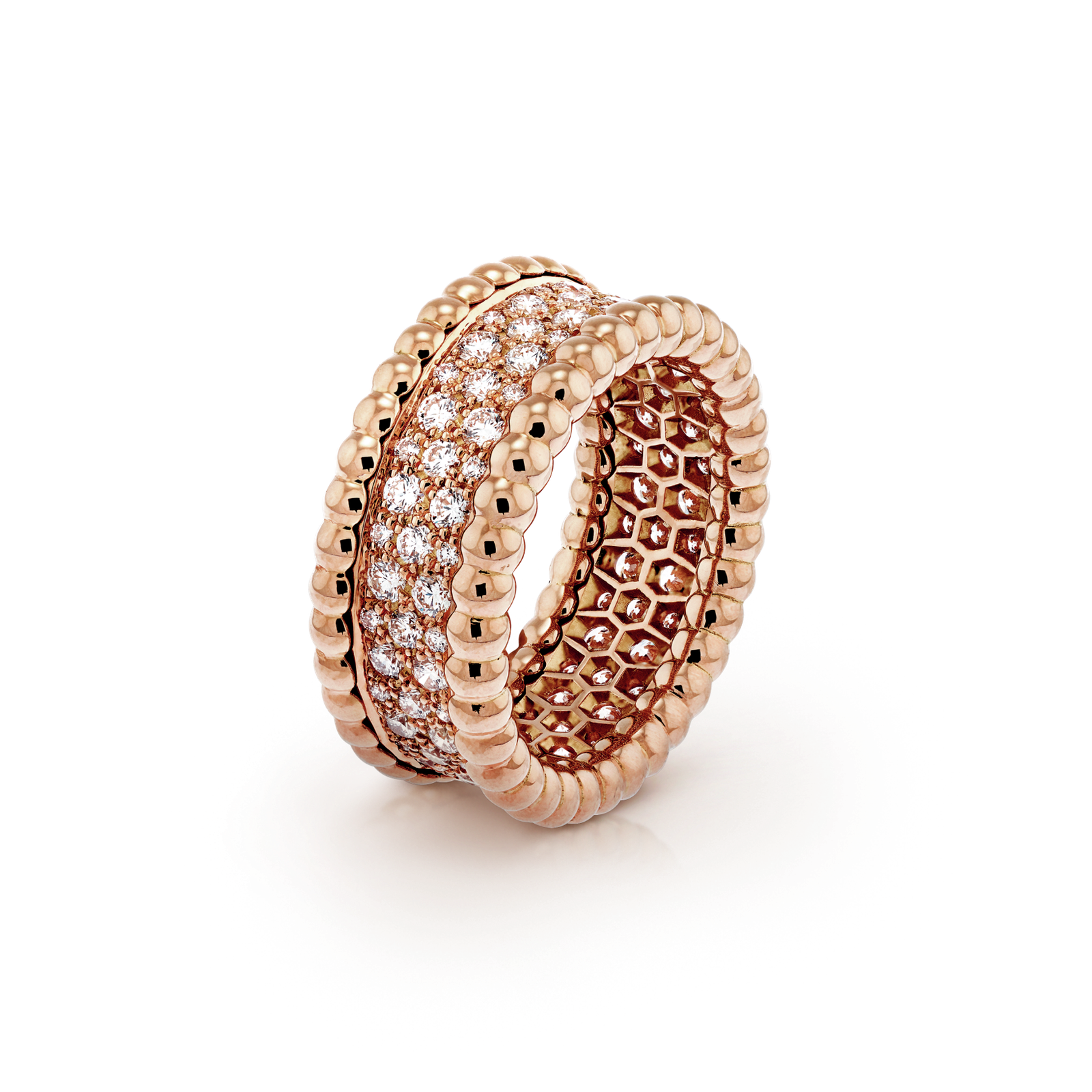 PERLEE 3 ROWS DIAMONDS RING - Image 3