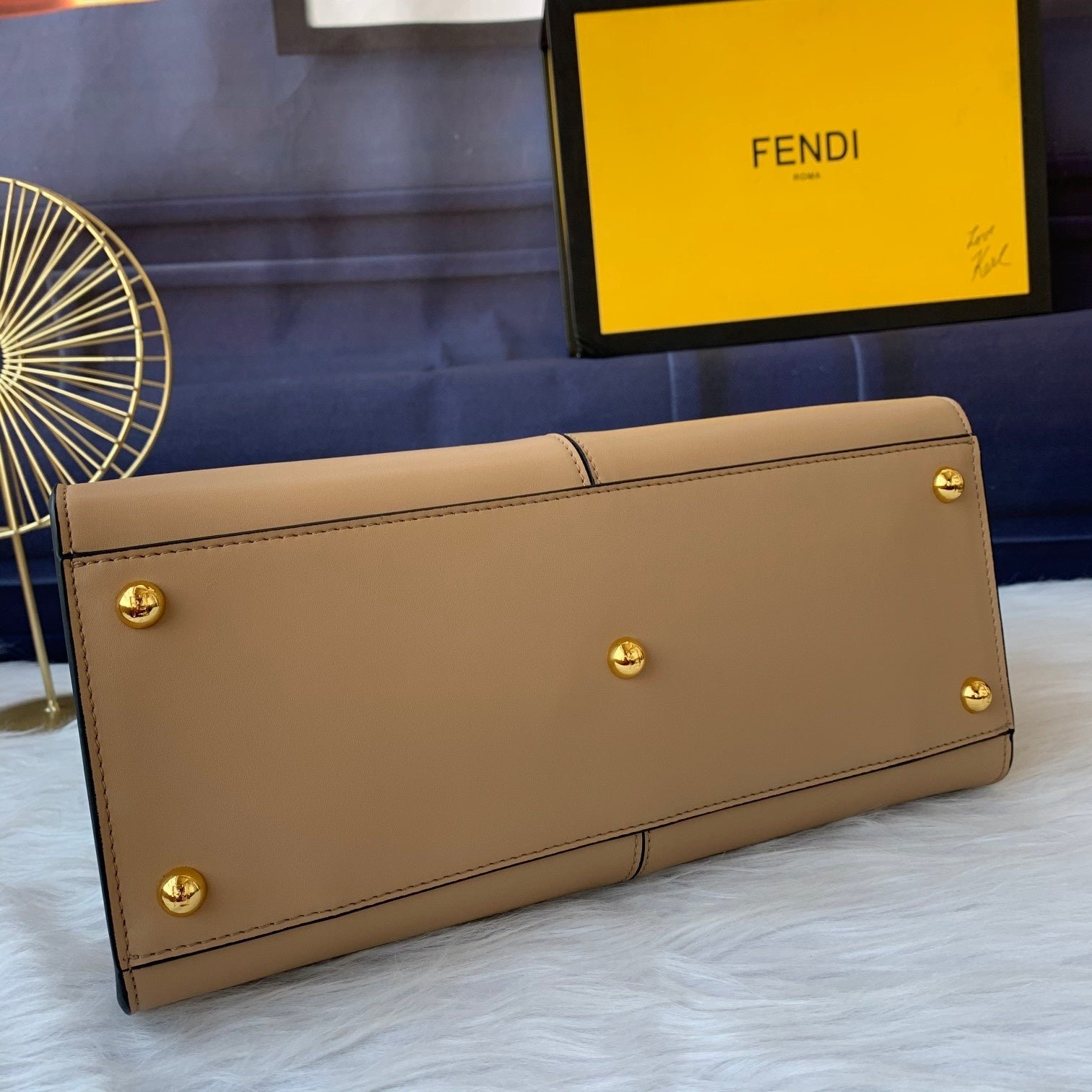 Peekaboo X-lite medium 30cm Bag light brown lambskin gold hardware - Image 3