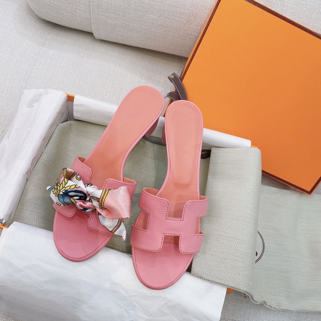 Oasis Sandal Epsom Calfskin Rose - Image 4
