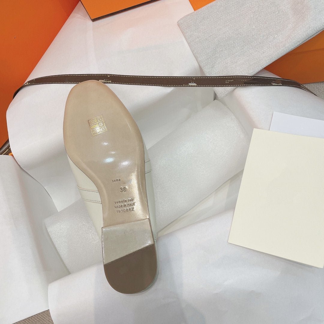 OZ Mule White Calfskin - Image 6