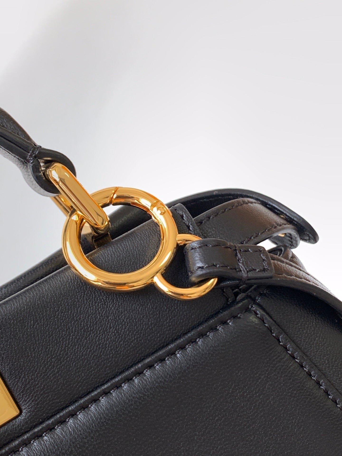 Peekaboo Mini 23cm Bag black lambskin gold hardware - Image 5