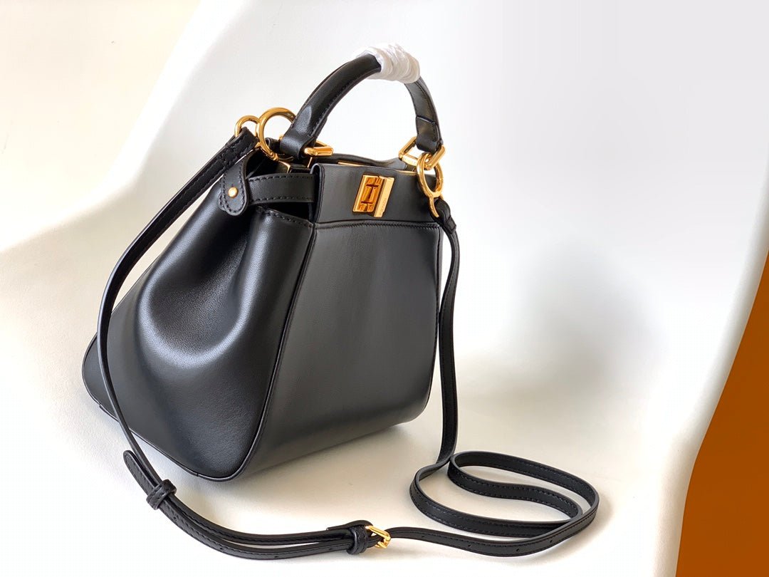Peekaboo Mini 23cm Bag black lambskin gold hardware - Image 8