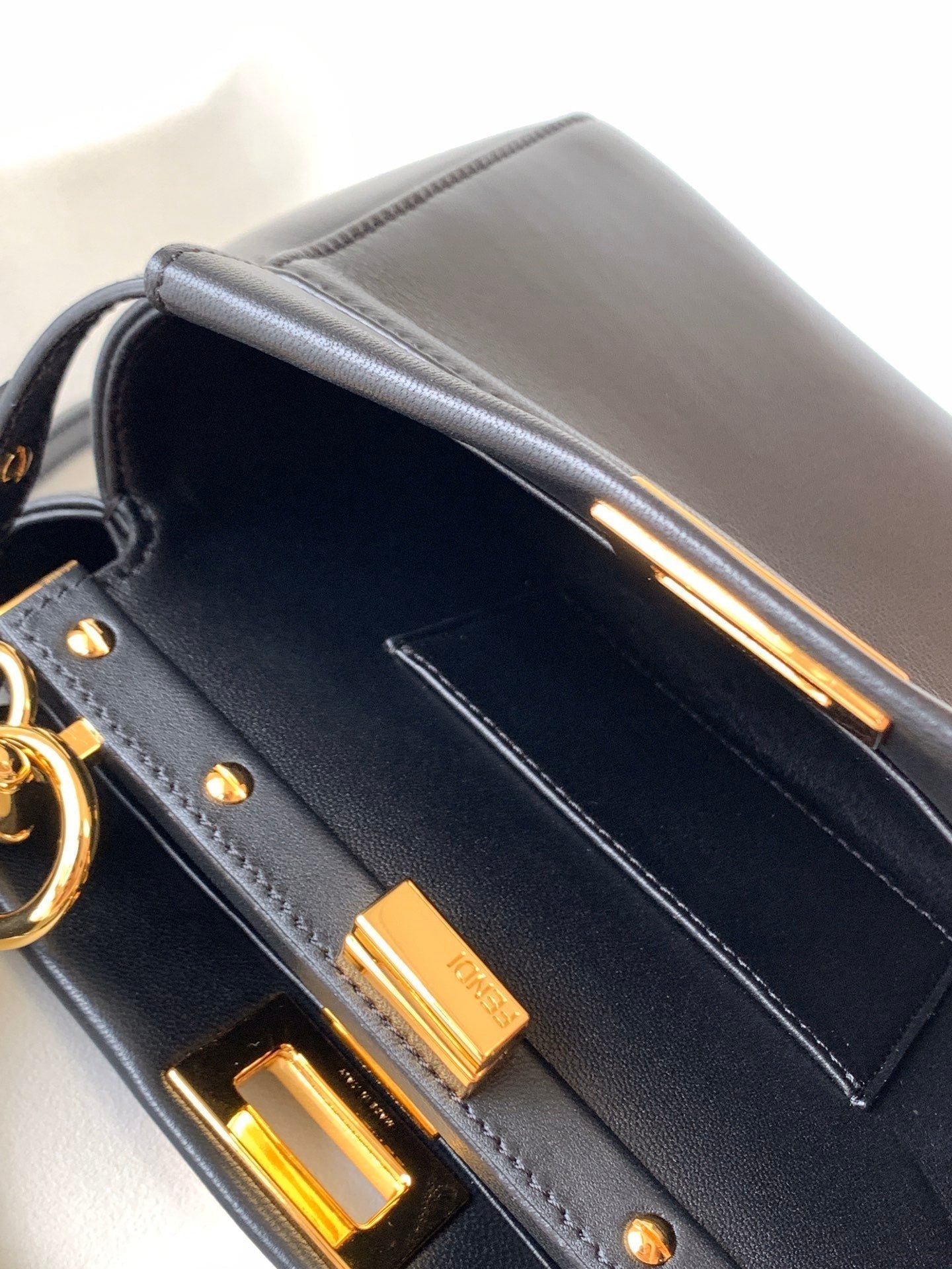 Peekaboo Mini 23cm Bag black lambskin gold hardware - Image 7