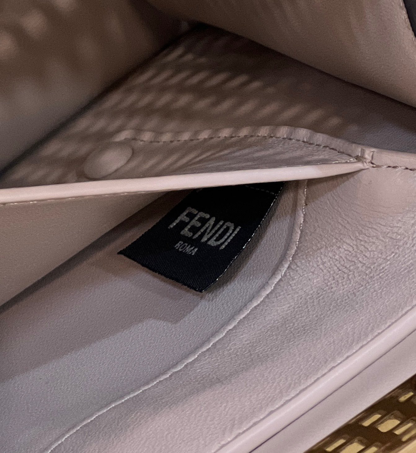 PEEKABOO ISEEU 34 IN WHITE PERFORATED CALFSKIN GOLD HARDWARE - Image 8