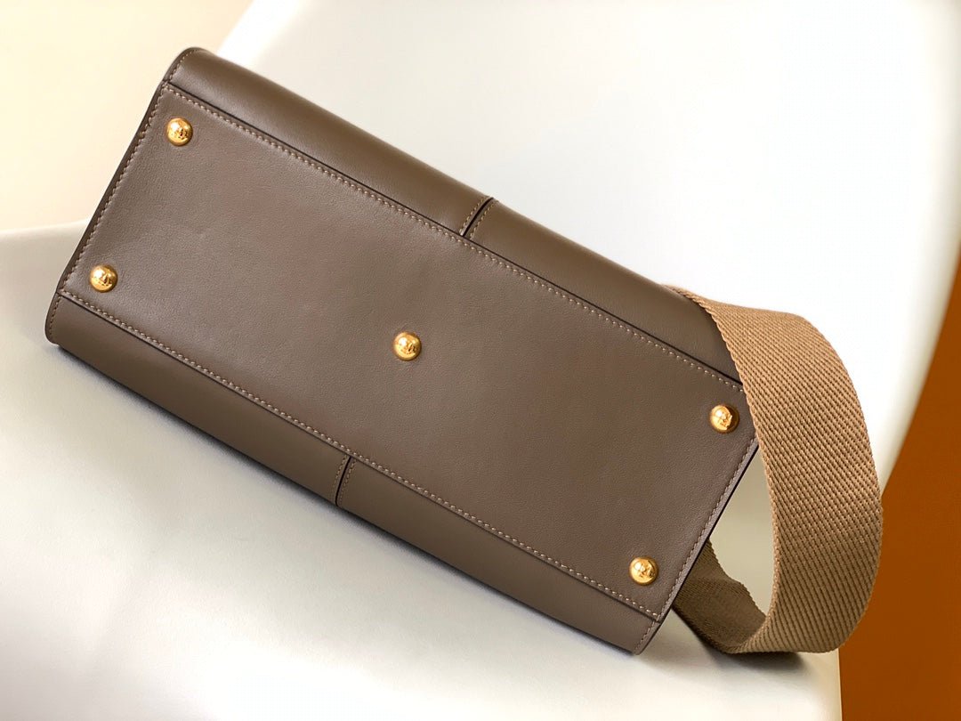 Peekaboo X-lite medium 30cm Bag brown lambskin gold hardware - Image 9