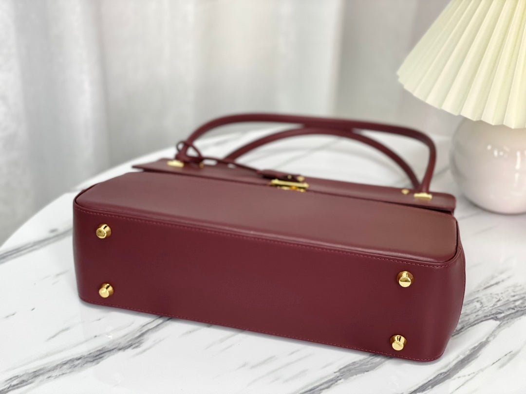 PARISIENNE 30 HANDBAG IN MULBERRY PURPLE SMOOTH CALFSKIN - Image 5