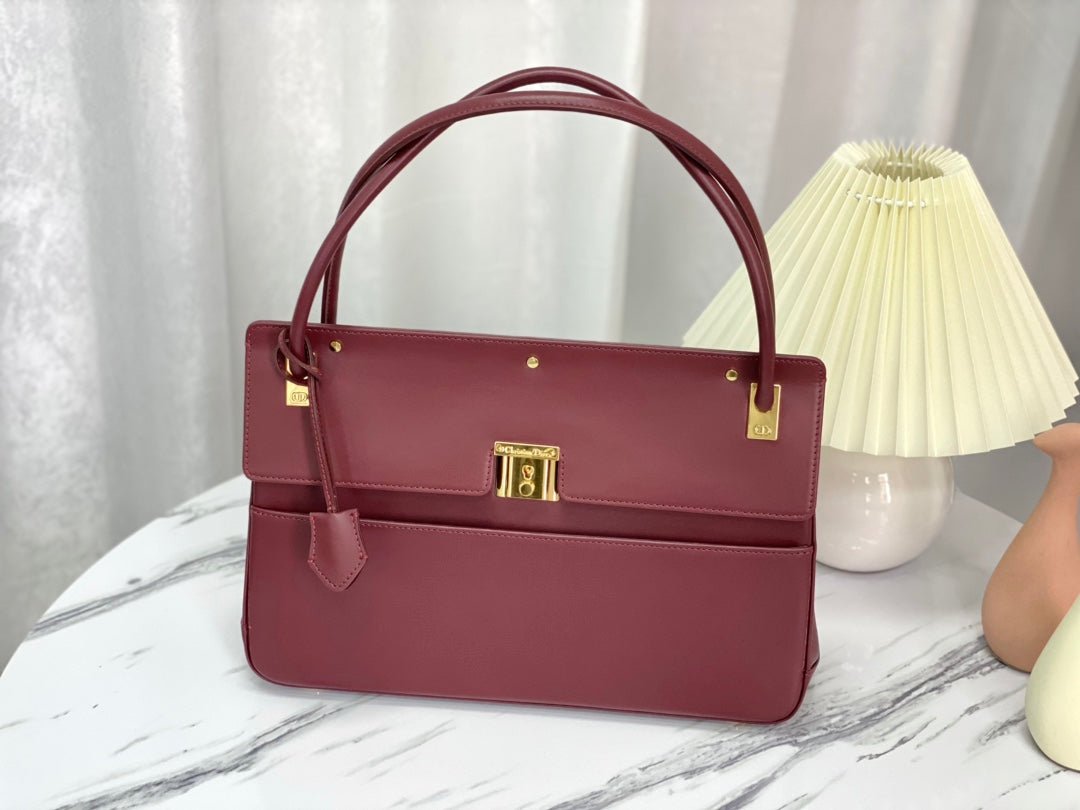PARISIENNE 30 HANDBAG IN MULBERRY PURPLE SMOOTH CALFSKIN - Image 3