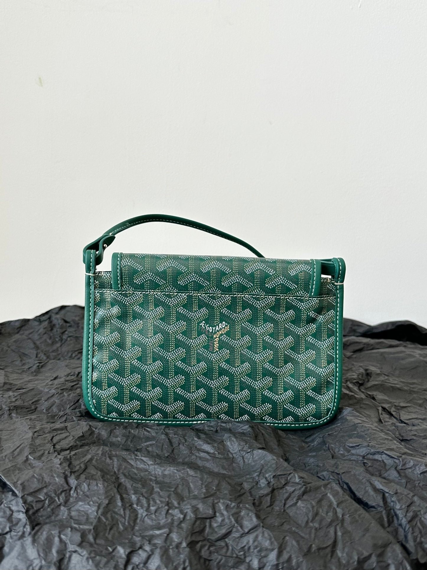 PLUMET POCKET WALLET 20 IN GREEN GOYARDINE CANVAS AND LAMBSKIN TRIM - Image 7
