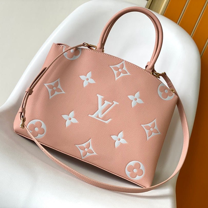 PETIT PALAIS PM LARGE SHOULDER BAG 34 IN PINK EMBOSSED COWHIDE GOLD-TONE HARDWARE - Image 2