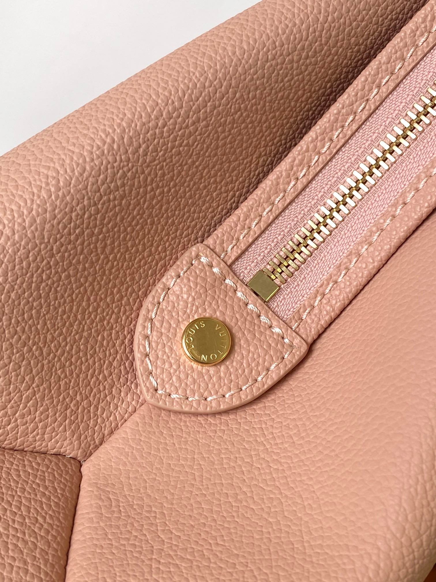 PETIT PALAIS PM LARGE SHOULDER BAG 34 IN PINK EMBOSSED COWHIDE GOLD-TONE HARDWARE - Image 7