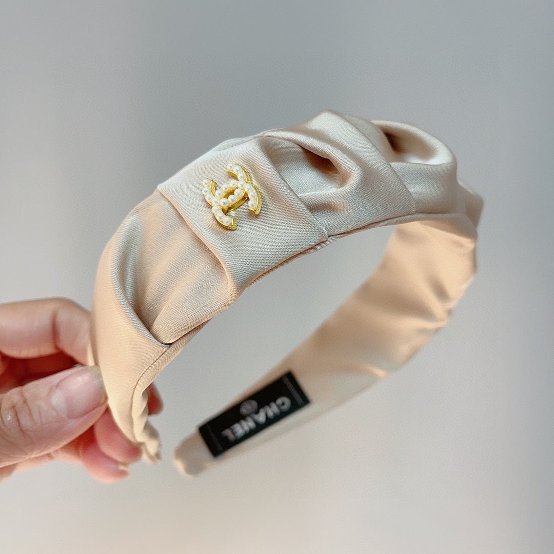 WHITE CREAM FABRIC HAIRBAND 925660 - Image 2