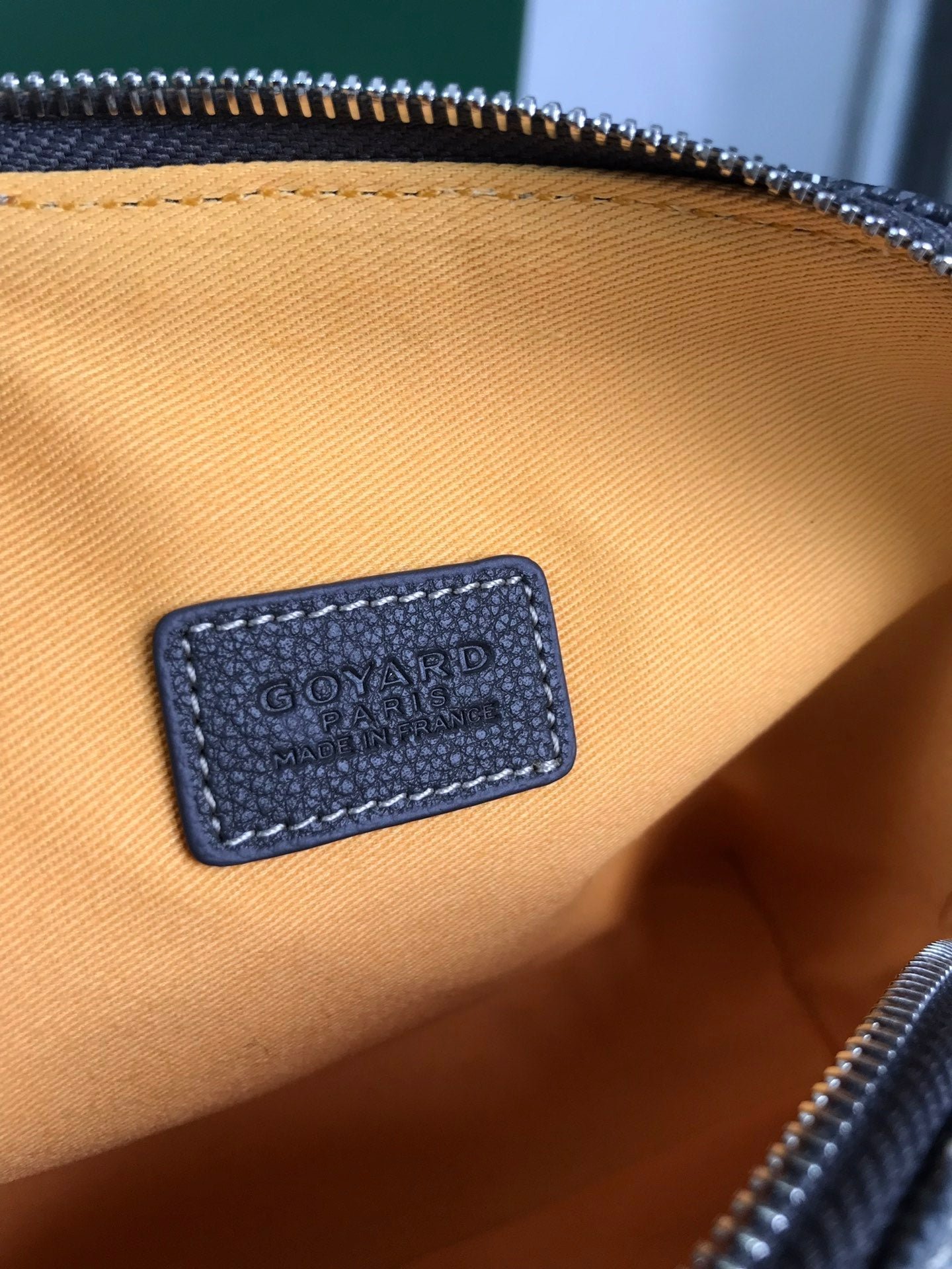 VENDÔME COSMETIC POUCH 17 IN GREY BLACK GOYARDINE CANVAS AND CALFSKIN TRIM - Image 3