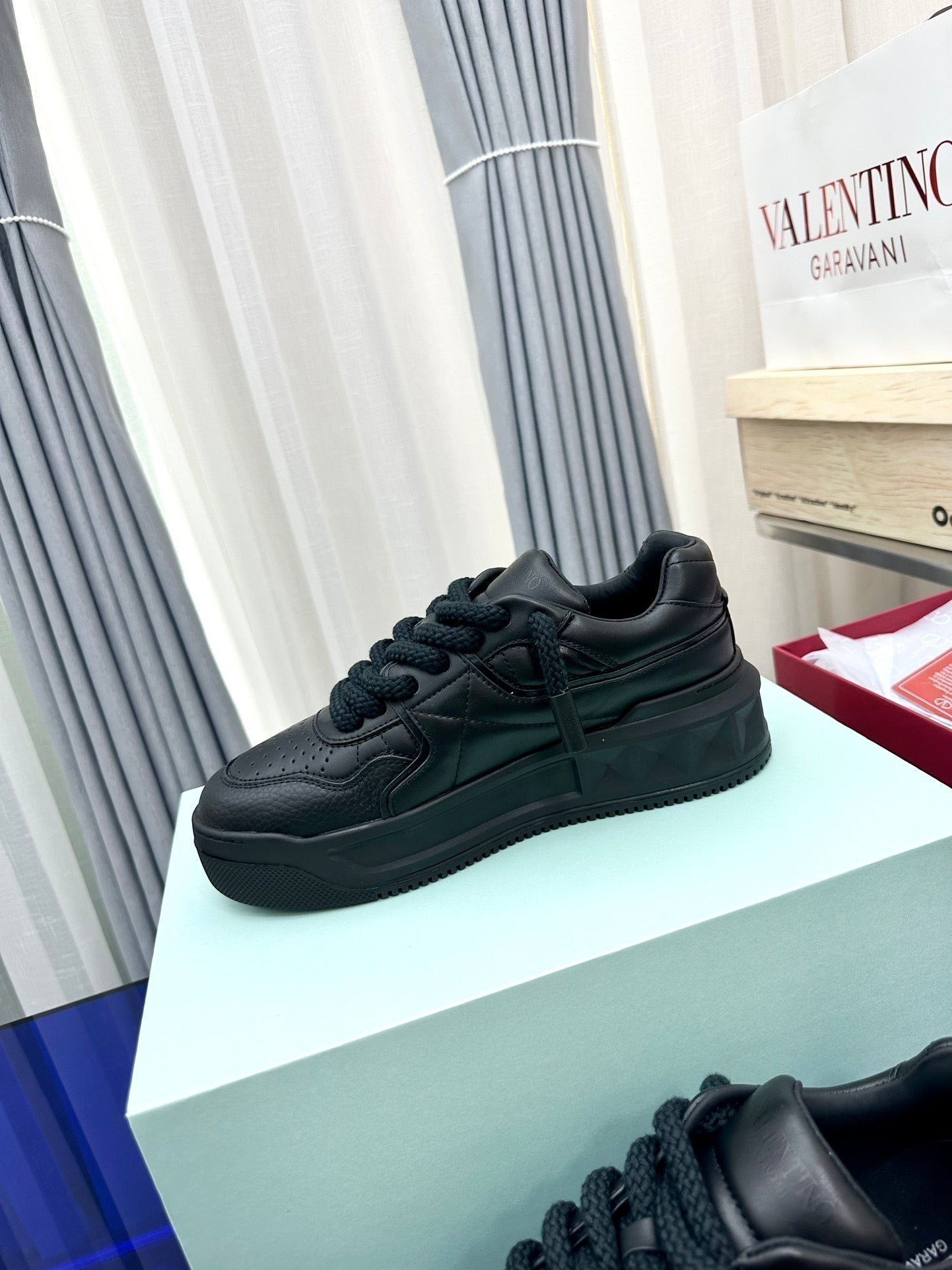 One Stud Garavani Black One Stud XL Sneakers - Image 3