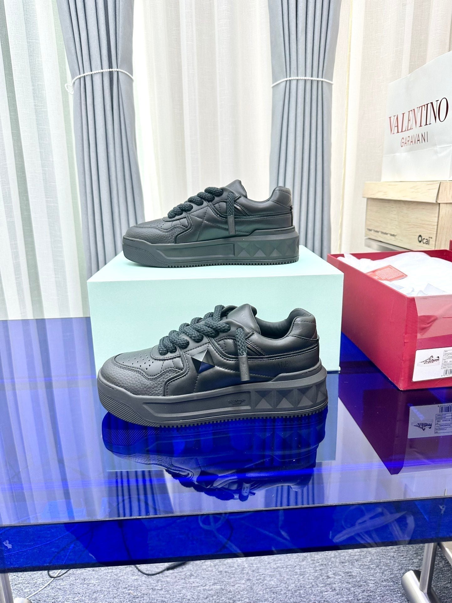 One Stud Garavani Black One Stud XL Sneakers - Image 4