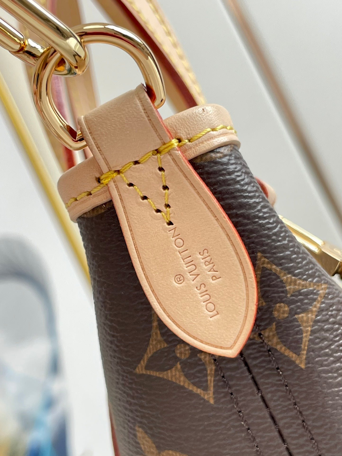 NEVERFULL BB 24 BROWN MONOGRAM CANVAS AND LEATHER TRIM GOLD HARDWARE - Image 6