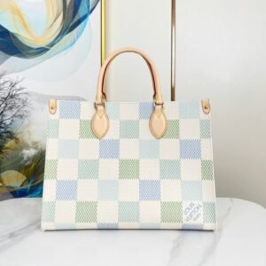 ONTHEGO 35 IN PISTACHIO DAMIER GIANT CANVAS