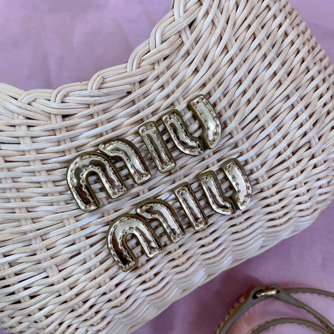 WANDER WICKER BAG 20 IN TAN RATTAN - Image 5