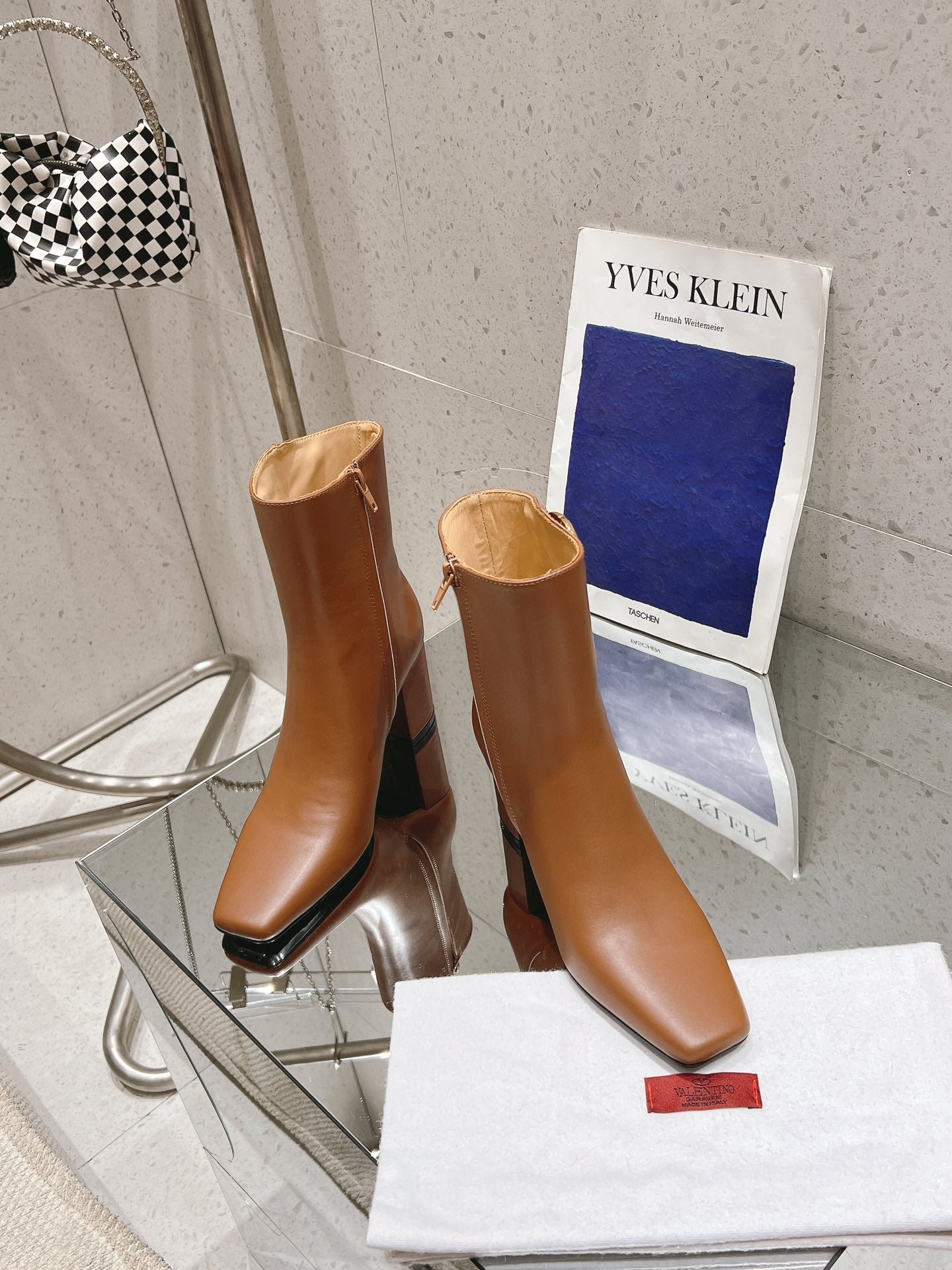 VLOGO THE BOLD EDITION ANKLE BOOT IN BRONZE BROWN CALFSKIN 70MM - Image 3