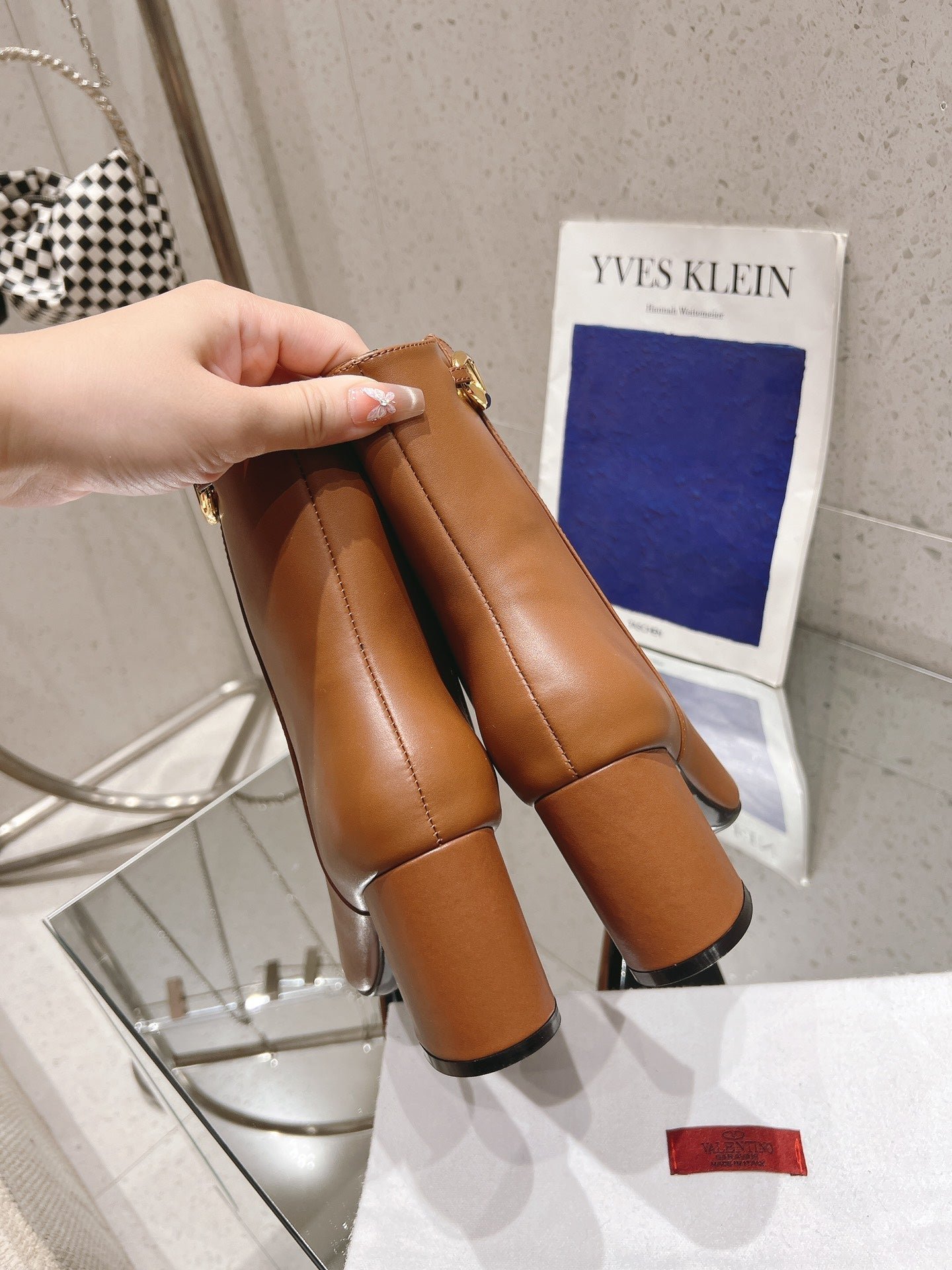 VLOGO THE BOLD EDITION ANKLE BOOT IN BRONZE BROWN CALFSKIN 70MM - Image 7