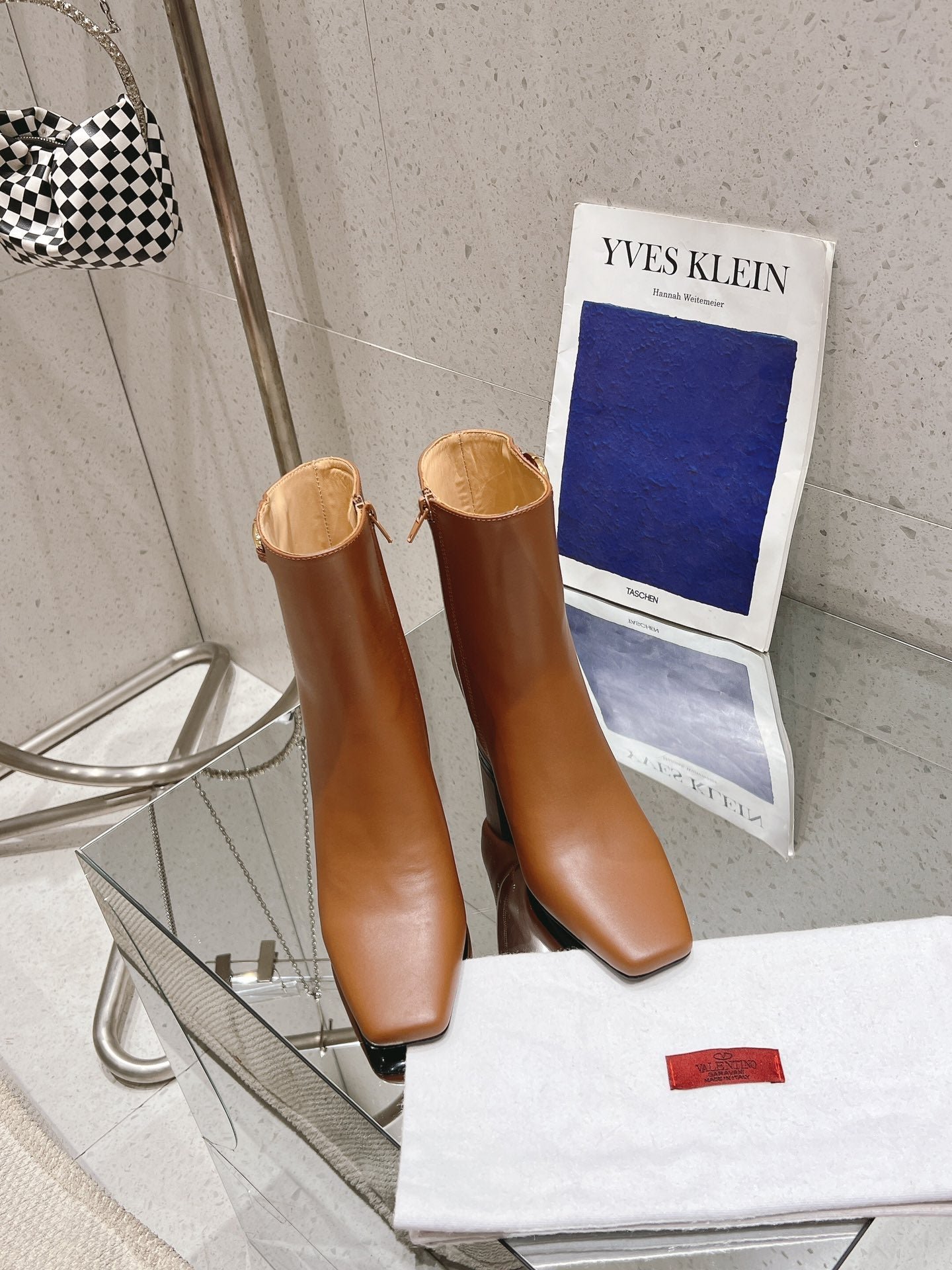 VLOGO THE BOLD EDITION ANKLE BOOT IN BRONZE BROWN CALFSKIN 70MM - Image 4