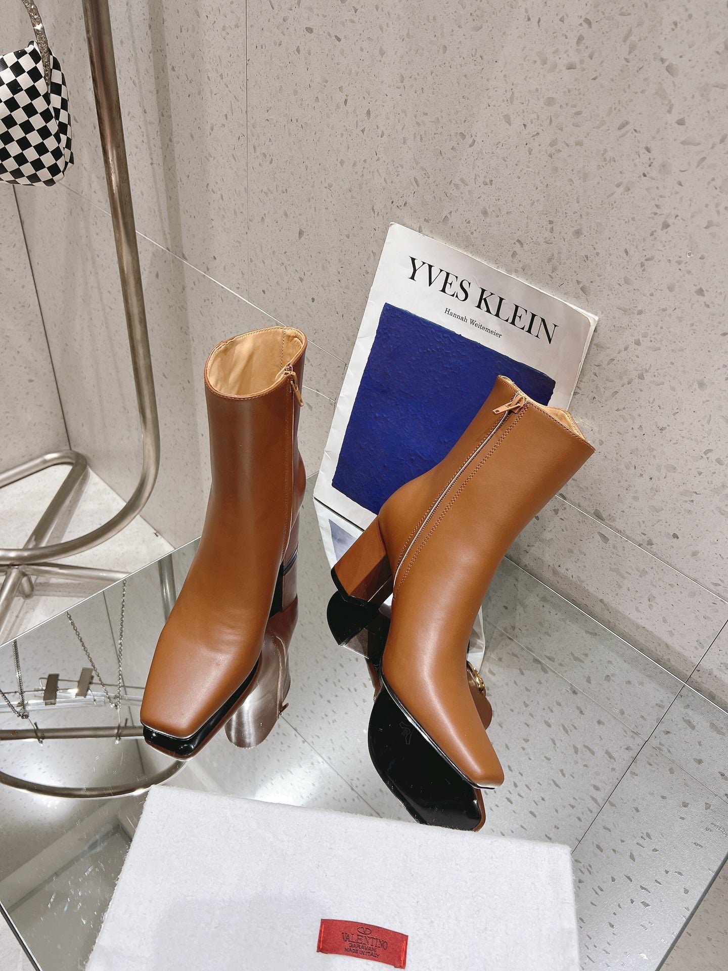 VLOGO THE BOLD EDITION ANKLE BOOT IN BRONZE BROWN CALFSKIN 70MM - Image 6