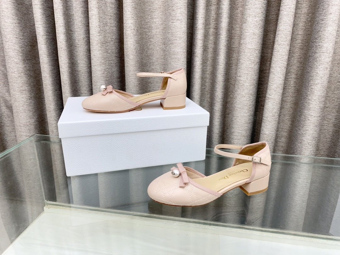 PEARL MARY JANE PUMP IN LIGHT PINK LAMBSKIN 30 MM - Image 5