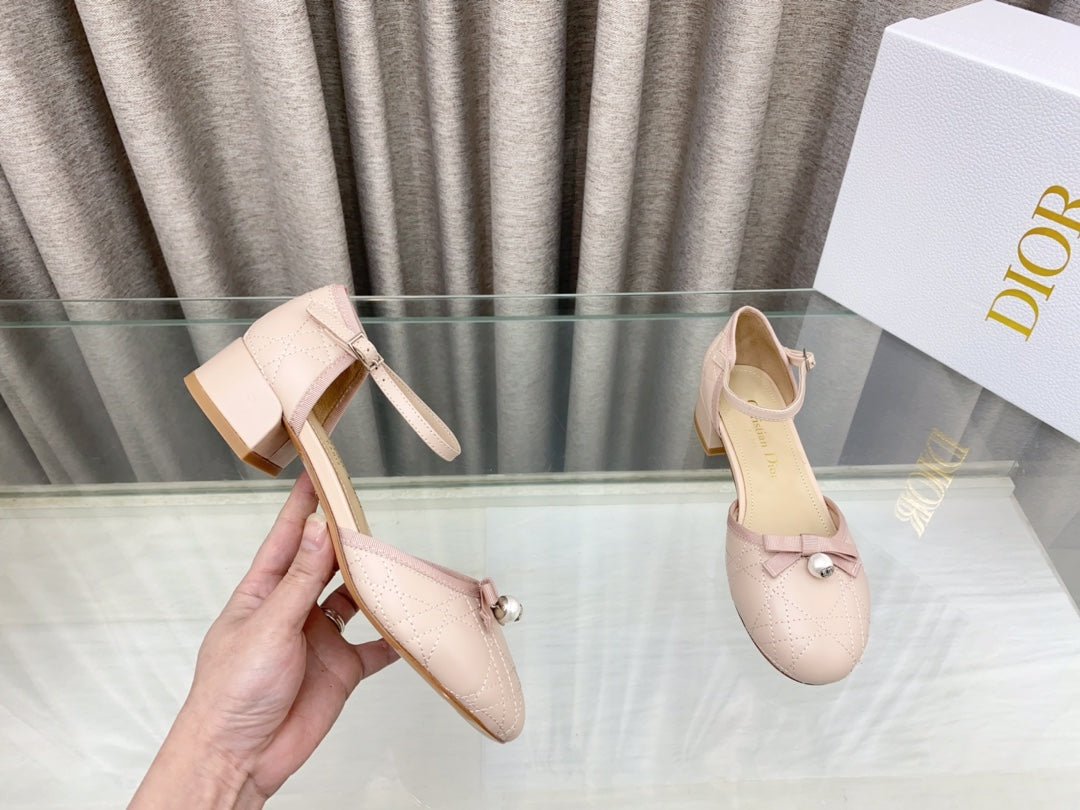PEARL MARY JANE PUMP IN LIGHT PINK LAMBSKIN 30 MM - Image 7