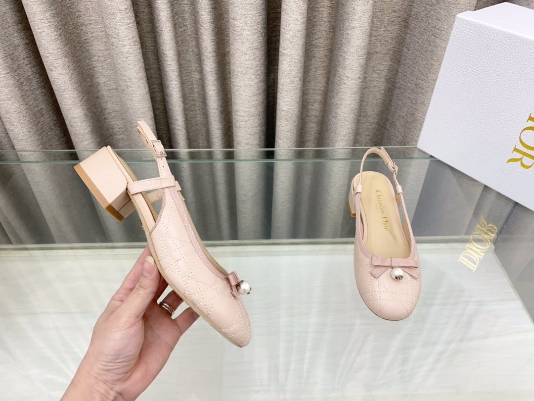 PEARL MARY JANE SLINGBACKS IN LIGHT PINK LAMBSKIN 30 MM - Image 7